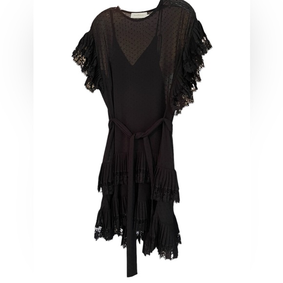 Zimmermann Black Ruffled Dress - Picture 4 of 6